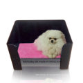 Black Acrylic Box para Pet, Perspex Bed for Dogs